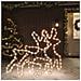 Figura Natalizia Fiocco Di Neve Led 2 Pz Bianco Caldo 59x59 Cm - Foto miniatura 1