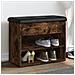 Panca Porta Scarpe Rovere Fumo 62x32x50 Cm Legno Multistrato - Foto miniatura 1