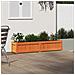 Fioriera Giardino Marrone Cera 150x31x31 Cm Legno Massello Pino - Foto miniatura 3