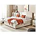 Letto Boxspring Tessuto Beige 180 X 200 Cm Minister - Foto miniatura 1