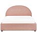 Letto Matrimoniale Contenitore Bouclé Rosa 140 X 200 Cm Vaucluse - Foto miniatura 3