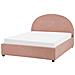 Letto Matrimoniale Contenitore Bouclé Rosa 140 X 200 Cm Vaucluse - Foto miniatura 6
