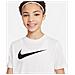 T-Shirt Youth Swoosh Cw6941-100 Bambino Taglia L Colore Bianco - Foto miniatura 4
