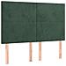 Testiere 4 Pz Verde Scuro 72x5x78/88 Cm In Velluto - Foto miniatura 2