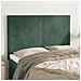 Testiere 4 Pz Verde Scuro 72x5x78/88 Cm In Velluto - Foto miniatura 1