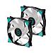 Ventilatore IceGALE ARGB Case per Computer Velocità 1600 Giri /Min 14 cm Nero 2 pz - Foto miniatura 1