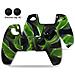 Copertura Antiscivolo In Silicone Per Controller Ps5 Black+green - Foto miniatura 1