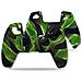 Copertura Antiscivolo In Silicone Per Controller Ps5 Black+green - Foto miniatura 2