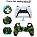 Copertura Antiscivolo In Silicone Per Controller Ps5 Black+green - Foto miniatura 3