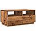 Tavolino Da Salotto Con Luci Led Legno Antico 90x49x40 Cm - Foto miniatura 3