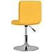 Sedie Da Pranzo Girevoli 4 Pz Gialle In Tessuto - Foto miniatura 6