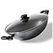 Wok 28 cm Con Coperchio In Vetro, A Induzione Pentole, Alluminio, Antracite - Foto miniatura 1