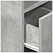 Comodini 2 pz con Cassetto Grigio Cemento 25x31x66 cm - Foto miniatura 8