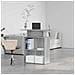 Banco Reception Grigio Sonoma 100x40x104 cm Legno Multistrato - Foto miniatura 4
