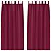 Tende con tende 2 pcs Rosso Vino Poliestere - Foto miniatura 1