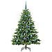 Albero di Natale artificiale con 150 LED Verde 150 cm PE e PVC - Foto miniatura 3