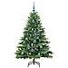 Albero di Natale artificiale con 150 LED Verde 150 cm PE e PVC - Foto miniatura 4