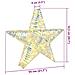 Stella 3D con 50 LED Bianco caldo 55 x 52.5 x 9 cm PET - Foto miniatura 8