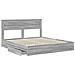 Letto con Contenitore con testiera Grigio Sonoma 180 x 200 cm - Foto miniatura 5