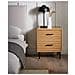 Comodino 2 Cassetti Keith Marrone Chiaro - Foto miniatura 1