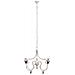 Lampada Da Soffitto In Legno E Metallo Bianco Invecchiato 68x60x64h - Foto miniatura 2