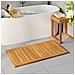 Tappeto da bagno Tinta unita Marrone 100 x 55 cm legno - Foto miniatura 2