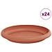 Vassoio Rotondo per Fiori 24 pcs Rosso Mattone Ø 14 x 2 cm - Foto miniatura 1