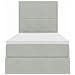 Letto con contenitore e materasso Grigio chiaro 100 x 200 cm - Foto miniatura 7
