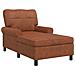 Chaise Lounge Marrone 91 x 157 x 91 cm Pelle Sintetica - Foto miniatura 1