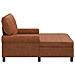 Chaise Lounge Marrone 91 x 157 x 91 cm Pelle Sintetica - Foto miniatura 5