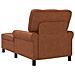 Chaise Lounge Marrone 91 x 157 x 91 cm Pelle Sintetica - Foto miniatura 6