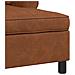Chaise Lounge Marrone 91 x 157 x 91 cm Pelle Sintetica - Foto miniatura 7