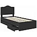 Struttura del letto Nero 90 x 190 cm Legno Ingegnerizzato - Foto miniatura 5