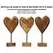 Scultura Dobu Cuore In Teak Riciclato Pezzo Unico - Foto miniatura 7