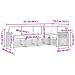 Set divani con cuscino 5 pcs Grigio Naturale e Chiaro - Foto miniatura 7