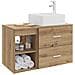 Set di mobili per il bagno 2 pcs Rovere Artigianale - Foto miniatura 2