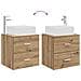 Set di mobili per il bagno 2 pcs Rovere Artigianale - Foto miniatura 8