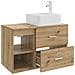 Set di mobili per il bagno 2 pcs Rovere Artigianale - Foto miniatura 8