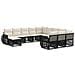 Set Divano da Giardino 12 pcs Nero polyrattan - Foto miniatura 1