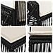 Set Divano da Giardino 12 pcs Nero polyrattan - Foto miniatura 6