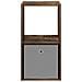 Comodino 2 pcs Rovere fumé 35 x 32 x 68,5 cm Legno multistrato - Foto miniatura 6