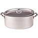 Casseruola Ovale 2 Maniglie con Coperchio Diametro 34 cm - Linea Alluminio 3 mm - Foto miniatura 1