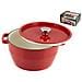 Cocotte 2 Maniglie con Coperchio ad Induzione 24 cm Rosso - Foto miniatura 2