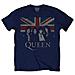 Queen - Union Jack Blue (T-Shirt Unisex Tg. L)  - Foto miniatura 1