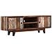 Mobile Porta Tv In Legno Di Acacia Stile Vintage 118x30x40 Cm - Foto miniatura 1