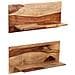 Mensole 2 Pz 58x26x20 Cm In Legno Massello Di Sheesham - Foto miniatura 4