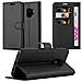Custodia Compatibile Con Samsung Galaxy S9 In Nero Carbone - Coperchio Protettiva Con Chiusura Magnetica, Funzione Stand E Tasca Per Le Carte - Foto miniatura 1