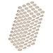 4026428 Tappo Coprivite Adesivo, Effetto Tessuto Beige, Ø13mm (200 Pcs)  - Foto miniatura 1