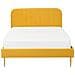 Letto Matrimoniale In Velluto Giallo 180x200cm Flayat - Foto miniatura 3