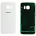 Lunotto Posteriore Della Copertura Di Batteria Di Galaxy S6 Bordo Bianco - Foto miniatura 1